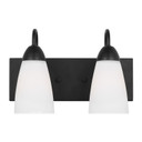 Bathroom Fixtures Two Lights by Generation Lighting ( 1 | 4420202-112 Seville ) 