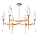 Mid. Chandeliers Glass Up by Hammerton Studio ( 404 | CHB0050-37-NB-CC-001-L3 Rock Crystal ) 