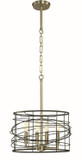 Mini Chandeliers Candle by Framburg ( 8 | 5614 BN/MBLACK Boca ) 