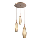 Mini Pendants 3 Light Cluster by Hammerton Studio ( 404 | CHB0049-03-BB-RB-C01-L3 Aalto ) 
