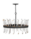 Mid. Chandeliers Glass Up by Fredrick Ramond ( 138 | FR30904BLK Revel ) 