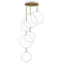 Mid. Chandeliers Multi-Port/Cascade by ET2 ( 86 | E24325-WTGLD Hoopla ) 