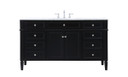 Plumbing Bath Chests/Vanities by Elegant Lighting ( 173 | VF12560BK Park Avenue ) 