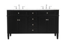 Plumbing Bath Chests/Vanities by Elegant Lighting ( 173 | VF12560DBK Park Avenue ) 