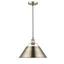Pendants Metal Shade by Golden ( 62 | 3306-L AB-AB Orwell ) 