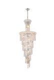 Large Chandeliers Glass Shade by Elegant Lighting ( 173 | V1800SR22C/RC Spiral ) 