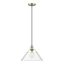 Pendants Glass Down by Golden ( 62 | 3306-L AB-CLR Orwell ) 