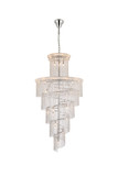 Large Chandeliers Glass Shade by Elegant Lighting ( 173 | V1800SR48C/RC Spiral ) 