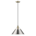 Pendants Metal Shade by Golden ( 62 | 3306-L AB-PW Orwell ) 