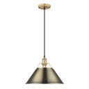 Pendants Metal Shade by Golden ( 62 | 3306-L BCB-AB Orwell ) 