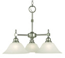Mid. Chandeliers Glass Down by Framburg ( 8 | 2439 BN/WH Taylor ) 