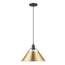 Pendants Metal Shade by Golden ( 62 | 3306-L BLK-BCB Orwell ) 
