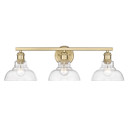 Bathroom Fixtures Three Lights by Golden ( 62 | 0305-BA3 BCB-CLR Carver ) 