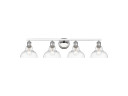 Bathroom Fixtures Four Lights by Golden ( 62 | 0305-BA4 CH-CLR Carver ) 