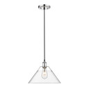 Pendants Glass Down by Golden ( 62 | 3306-L CH-CLR Orwell ) 