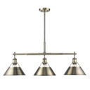 Linear/Island 3 Light Bar by Golden ( 62 | 3306-LP AB-AB Orwell ) 