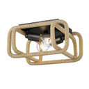 Flush Mounts Cage Style by Golden ( 62 | 6085-FM BLK-NR Camden ) 