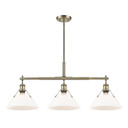 Linear/Island 3 Light Bar by Golden ( 62 | 3306-LP AB-OP Orwell ) 