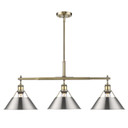 Linear/Island 3 Light Bar by Golden ( 62 | 3306-LP AB-PW Orwell ) 