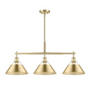Linear/Island 3 Light Bar by Golden ( 62 | 3306-LP BCB-BCB Orwell ) 