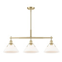 Linear/Island 3 Light Bar by Golden ( 62 | 3306-LP BCB-OP Orwell ) 