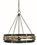 Mid. Chandeliers Drum Shade by Framburg ( 8 | 5748 BN/MBLACK Eden ) 