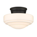 Flush Mounts Glass Down by Golden ( 62 | 0508-SF BLK-VMG Ingalls ) 