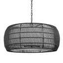 Pendants Drum Shade by Golden ( 62 | 6805-6 BLK-MBR Everly ) 