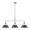 Linear/Island 3 Light Bar by Golden ( 62 | 3306-LP CH-RBZ Orwell ) 