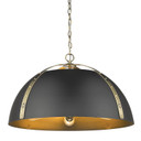 Pendants Metal Shade by Golden ( 62 | 6928-5P AB-BLK Aldrich ) 
