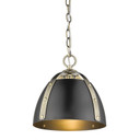 Mini Pendants Metal Shade by Golden ( 62 | 6928-S AB-BLK Aldrich ) 
