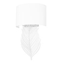 Sconces Double Candle by Golden ( 62 | 6930-WSC WHT-MWS Cay ) 