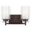 Bathroom Fixtures Two Lights by Generation Lighting ( 1 | 4437302EN3-710 Elmwood Park ) 