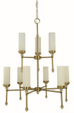 Mid. Chandeliers Glass Up by Framburg ( 8 | 5889 BR Emily ) 