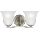 Bathroom Fixtures Two Lights by Generation Lighting ( 1 | 4439002-962 Emmons ) 