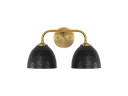 Bathroom Fixtures Two Lights by Golden ( 62 | 6950-BA2 MBS-BLK Shepard ) 