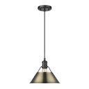 Pendants Metal Shade by Golden ( 62 | 3306-M BLK-AB Orwell ) 
