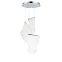 Mini Pendants 3 Light Cluster by ET2 ( 86 | E24874-133PC Rinkle ) 
