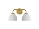 Bathroom Fixtures Two Lights by Golden ( 62 | 6950-BA2 MBS-WHT Shepard ) 