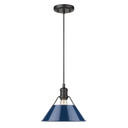 Mini Pendants Metal Shade by Golden ( 62 | 3306-M BLK-NVY Orwell ) 