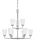 Mid. Chandeliers Glass Up by Generation Lighting ( 1 | 3115209EN3-962 Kerrville ) 