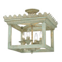 Semi-Flush Mts. Cage by Golden ( 62 | 0838-SF VS Finley ) 