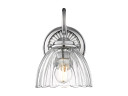 Sconces Single Glass by Golden ( 62 | 6952-1W CH-CLR Audra ) 