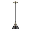 Mini Pendants Metal Shade by Golden ( 62 | 3306-S AB-BLK Orwell ) 