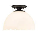 Semi-Flush Mts. Bowl Style by Golden ( 62 | 6954-SF BLK-OP Dorinda ) 