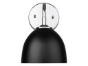 Sconces Metal by Golden ( 62 | 6956-1W CH-BLK Zoey ) 