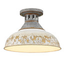Semi-Flush Mts. Glass Down by Golden ( 62 | 0865-SF AGV-AI Kinsley ) 