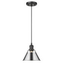 Mini Pendants Metal Shade by Golden ( 62 | 3306-S BLK-CH Orwell ) 