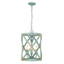 Foyer/Hall Lanterns Open Frame by Golden ( 62 | 0890-3P TEAL Alcott ) 