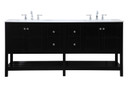 Plumbing Bath Chests/Vanities by Elegant Lighting ( 173 | VF16472DBK Theo ) 